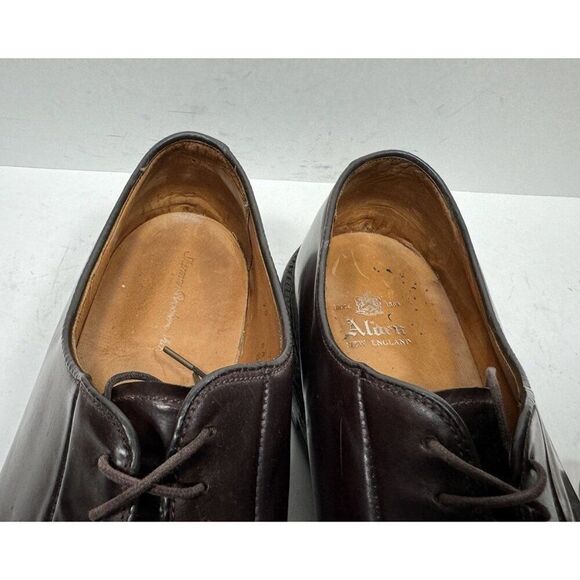 Alden x Sherman Brothers 990 Shell Cordovan Plain Toe Blucher Shoes Mens Sz 13 B - Picture 9 of 9